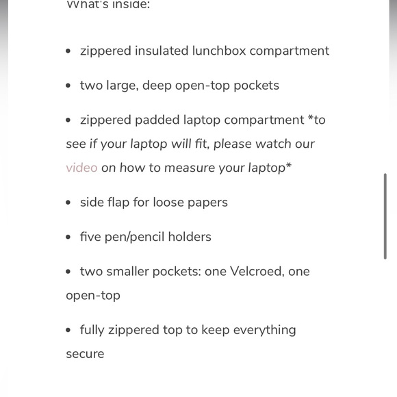 Pink Teacher Tote. - Picture 3 of 3